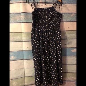 aerie smocked button down dress